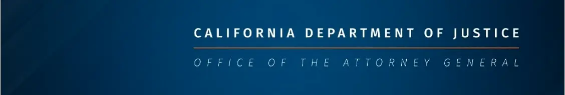 Banner image for California Department of Justice