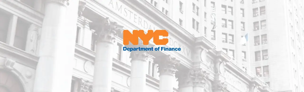Banner image for NYC Department of Finance