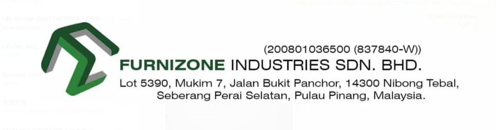 Banner for Furnizone Industries Sdn Bhd