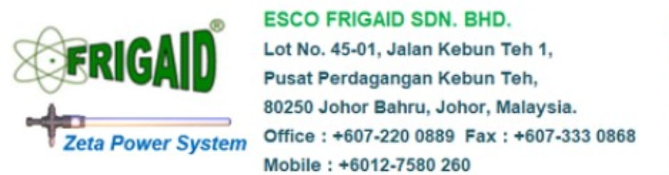 Banner for Esco Frigaid Sdn Bhd