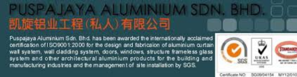 Banner for PUSPAJAYA ALUMINIUM SDN BHD