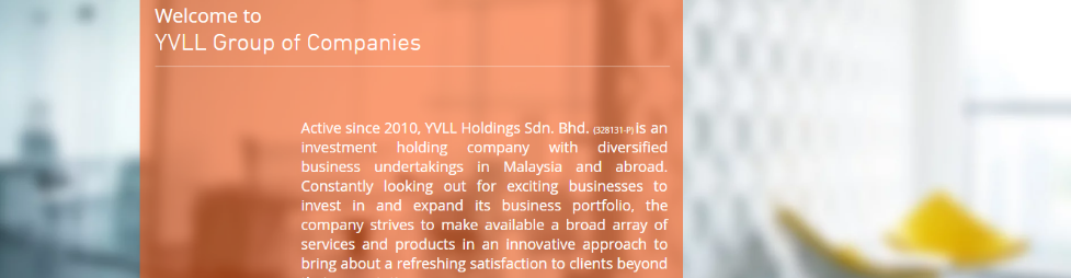 Banner for YVLL HOLDINGS SDN BHD