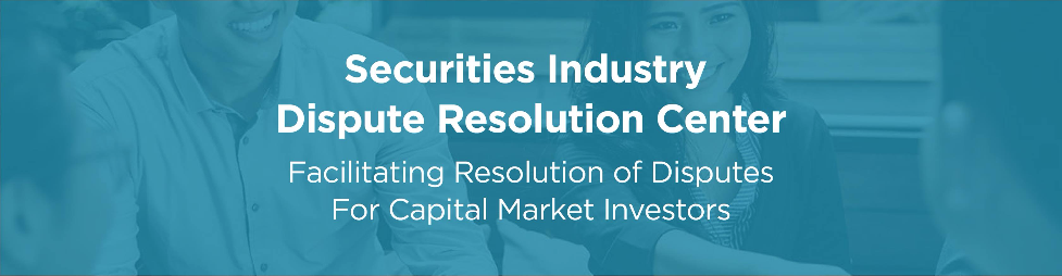 Banner for Securities Industry Dispute Resolution Center (SIDREC)