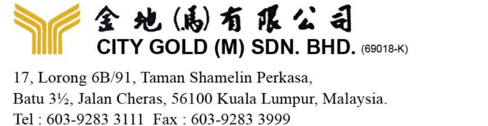 Banner for City Gold (M) Sdn Bhd
