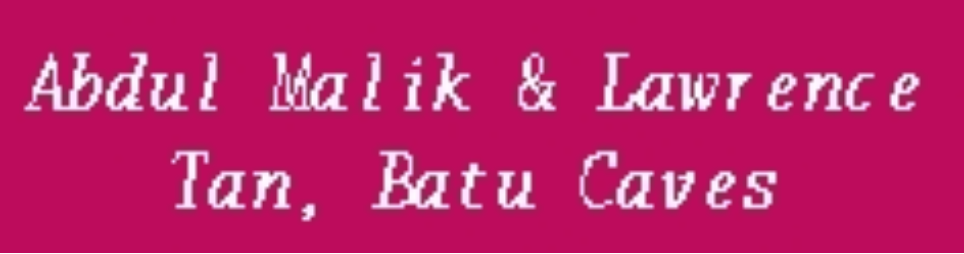 Banner image for Abdul Malik & Lawrence Tan