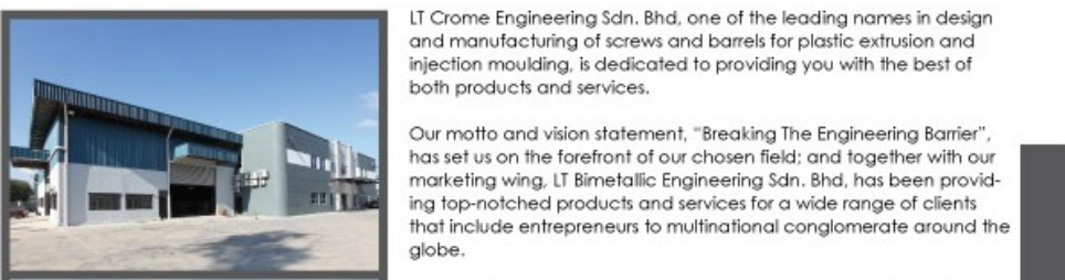 Banner for Lt Chrome Engineering Sdn Bhd