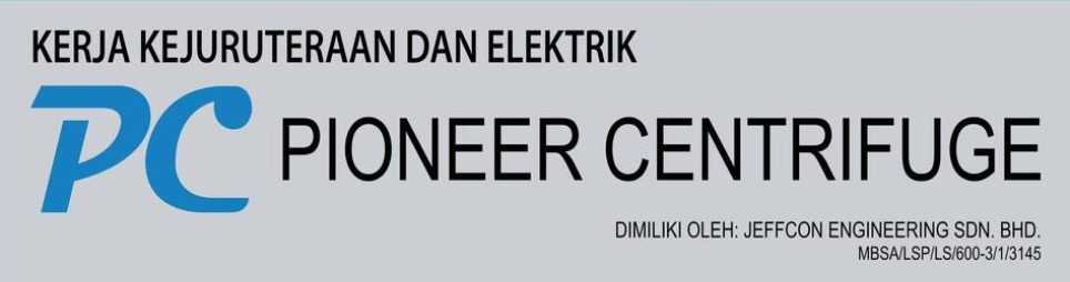 Banner for Pioneer Centrifuge Sdn Bhd